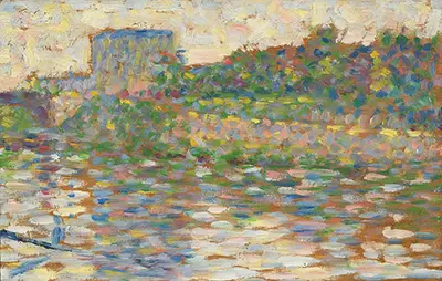 The Seine at Courbevoie Georges Seurat